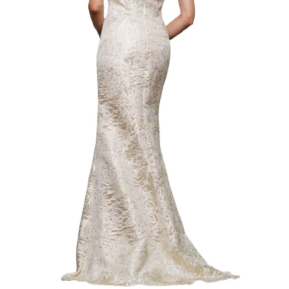 NWT Marsoni by Colors MV1346 Mother of the Bride Dress Sage Green Size 8 - Picture 4 of 10